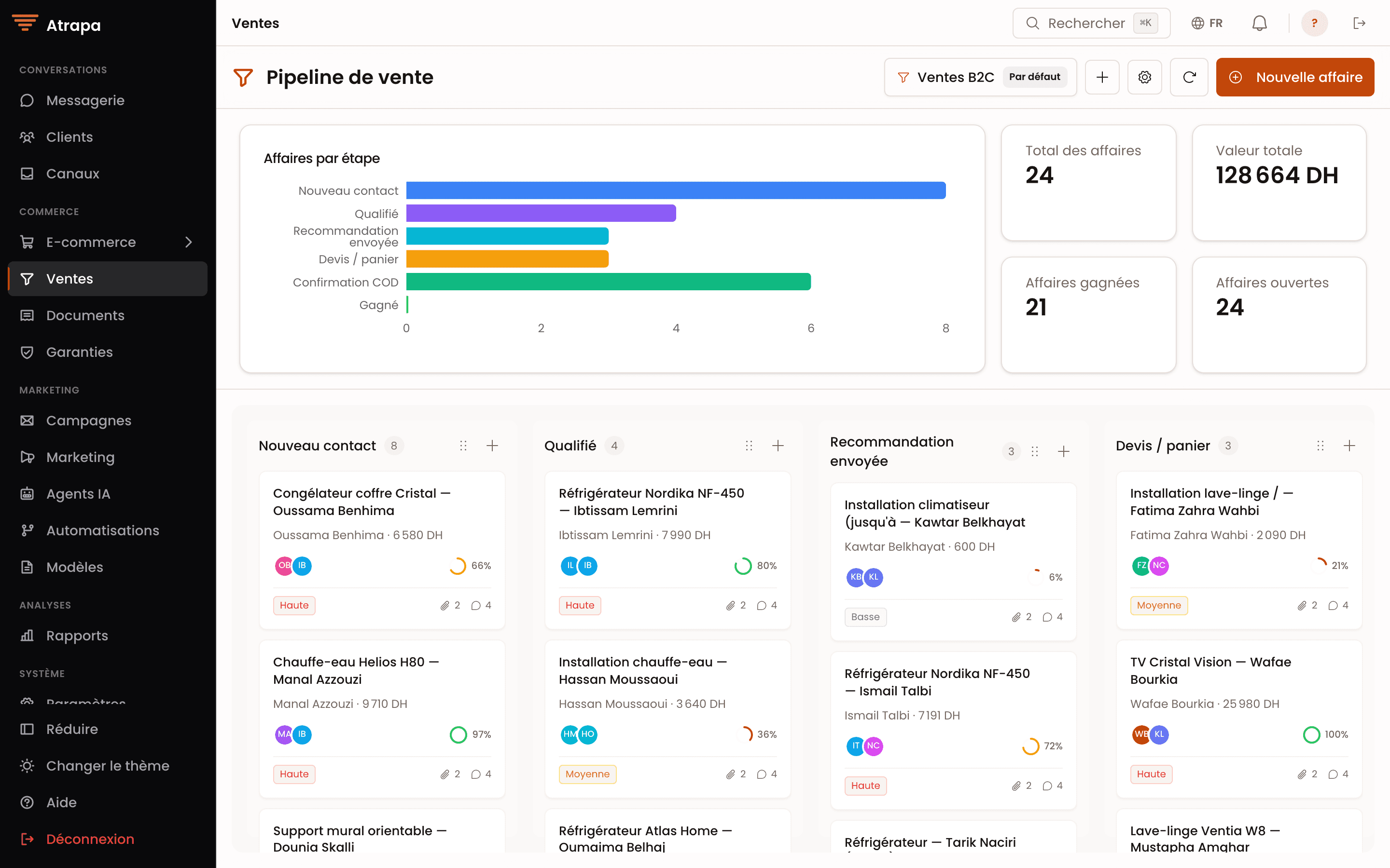Track every order and customer